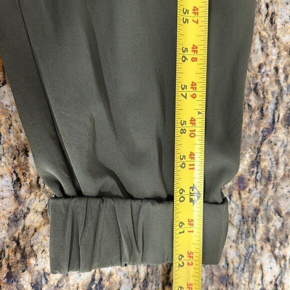 Venus Dark Green Halter Jewel Neck Tie Waist Jumpsuit Size 1X - Picture 12 of 13